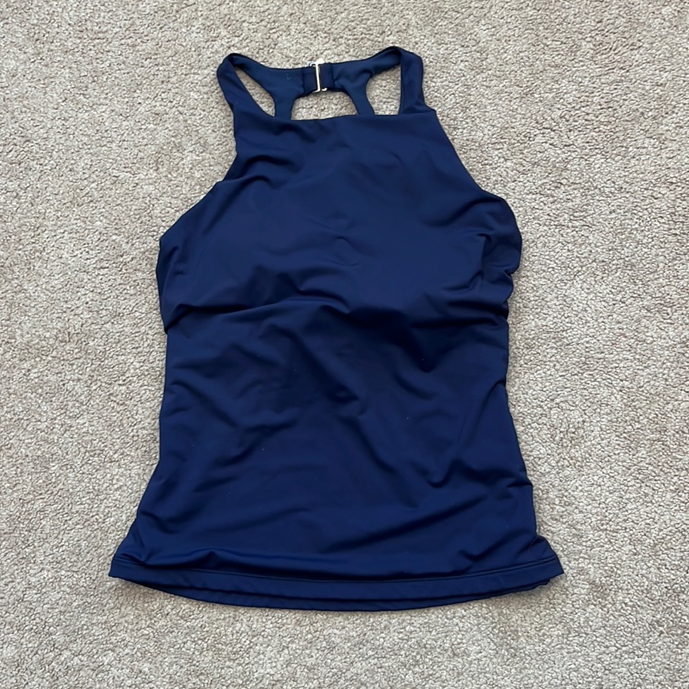 Athleta Navy Blue Tankini Top